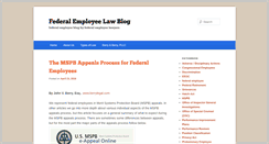 Desktop Screenshot of federalemployeelawblog.com